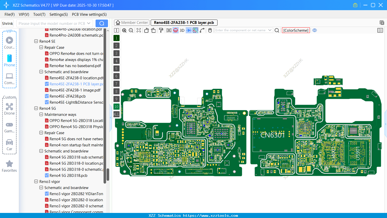 OPPO Reno4SE-2FA238-1 PCB Layer